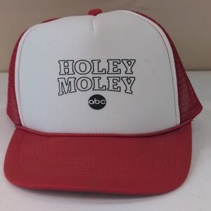 Holey Moley ABC‎ TV Show Trucker Hat Red White Otto Collection Cap RARE!